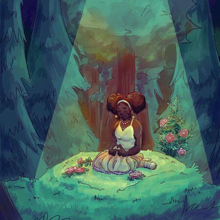 Complex / fullbody rendered + complex background