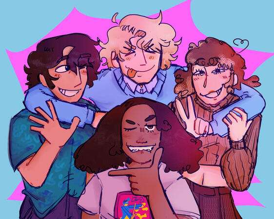 Busts shaded/rendered + muliple characters